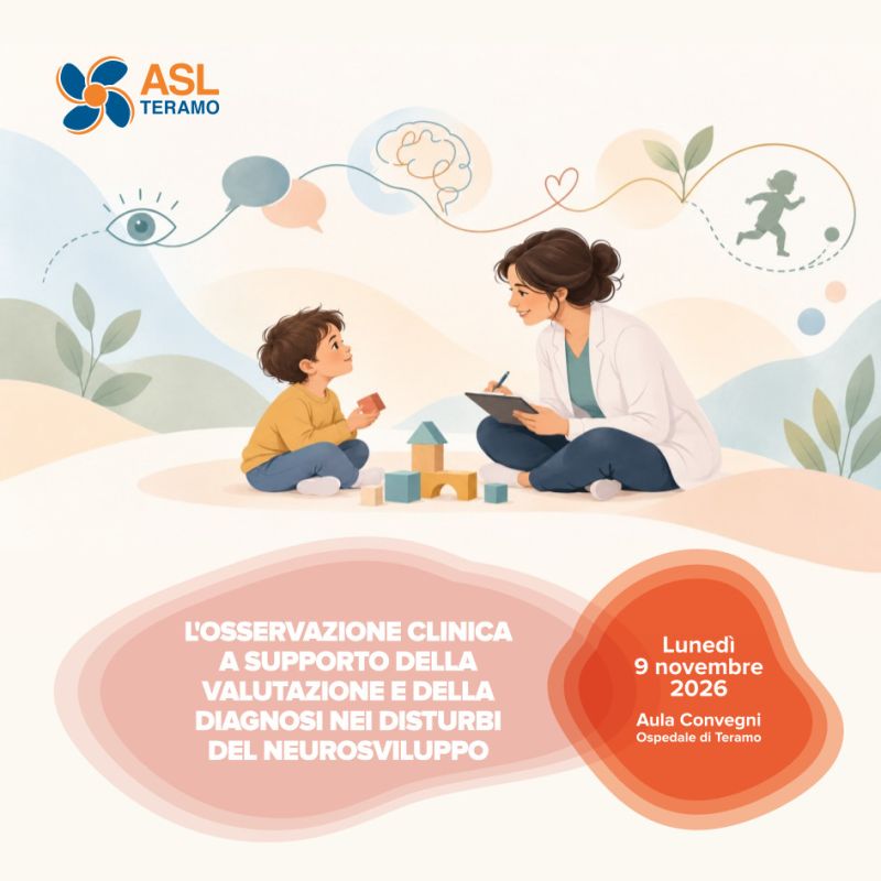 L'osservazione clinica a supporto della valutazione e della diagnosi nei disturbi del neurosviluppo - 9 novembre 2026