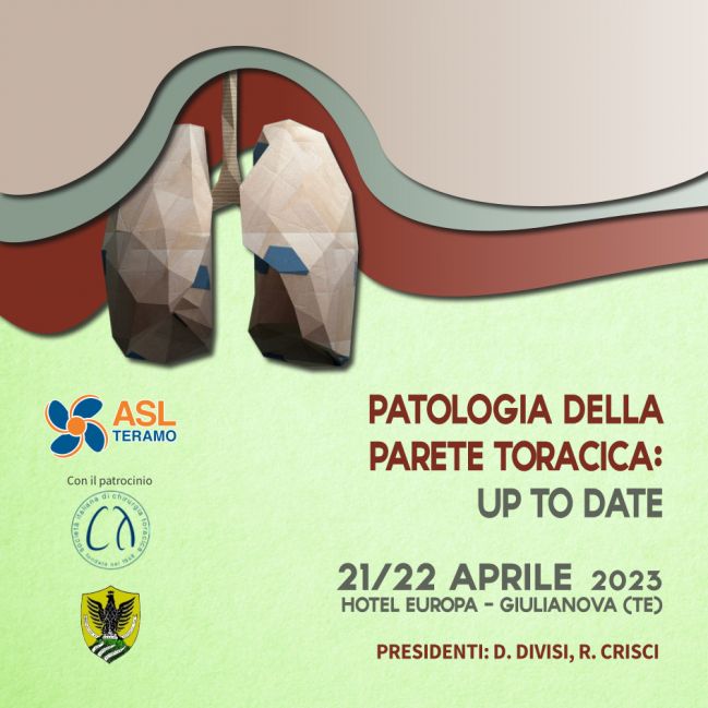 PATOLOGIA DELLA PARETE TORACICA: UP TO DATE - 21/22 aprile 2023