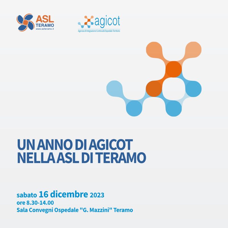 UN ANNO DI AGICOT NELLA ASL DI TERAMO - 16 dicembre 2023